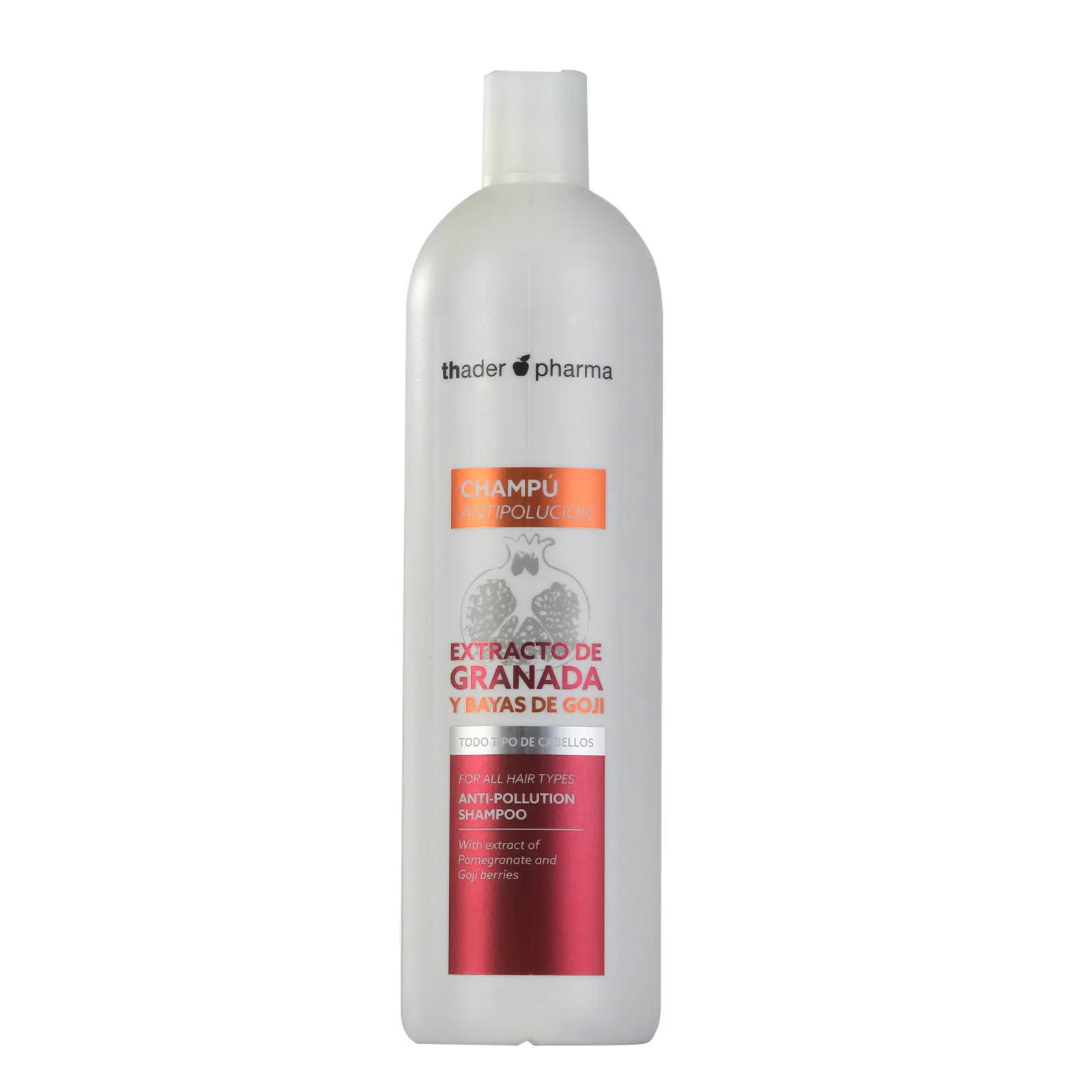 Champú con extracto de Goji y Granada de Thader Pharma