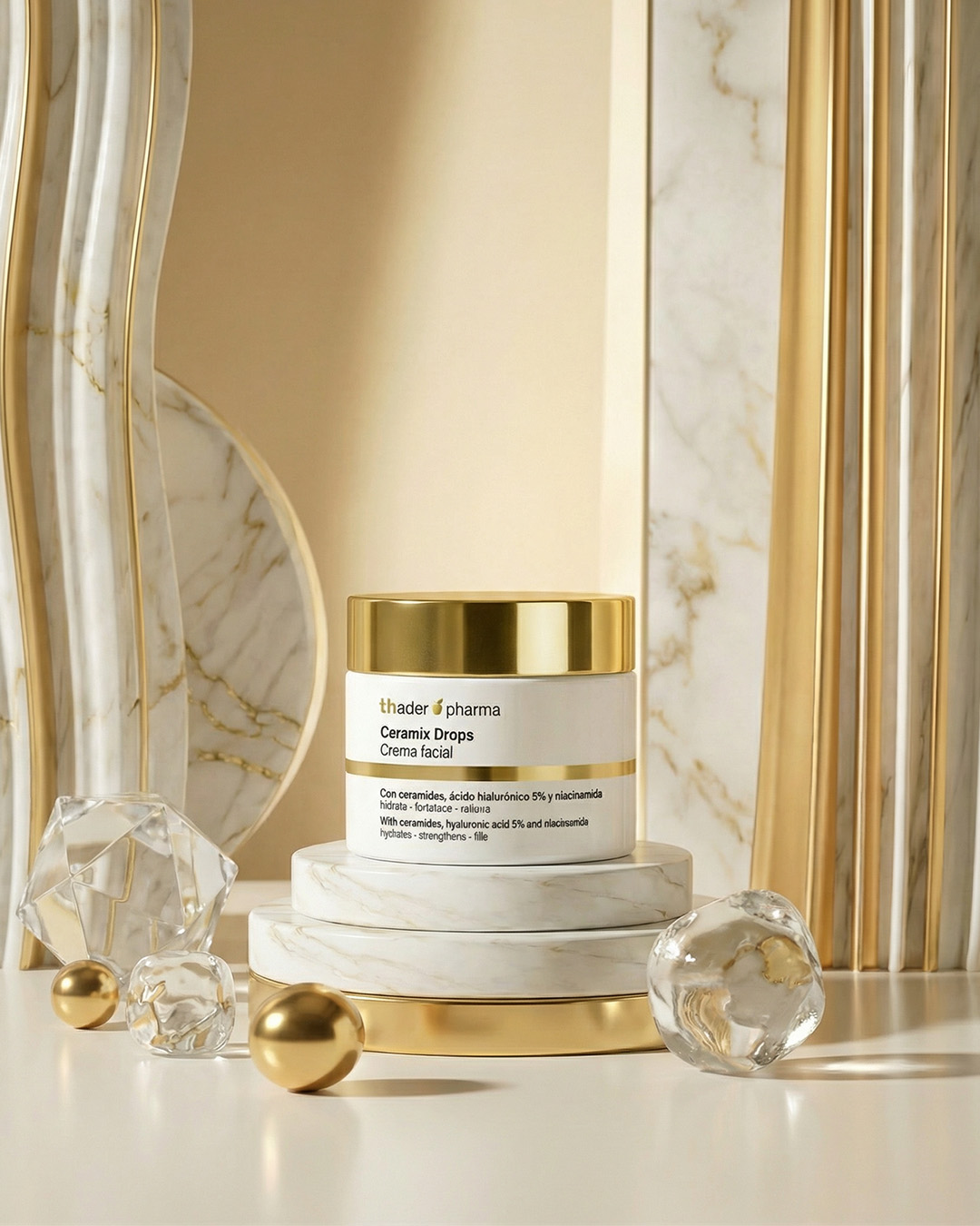 Crema facial Ceramix Drops de Thader Pharma