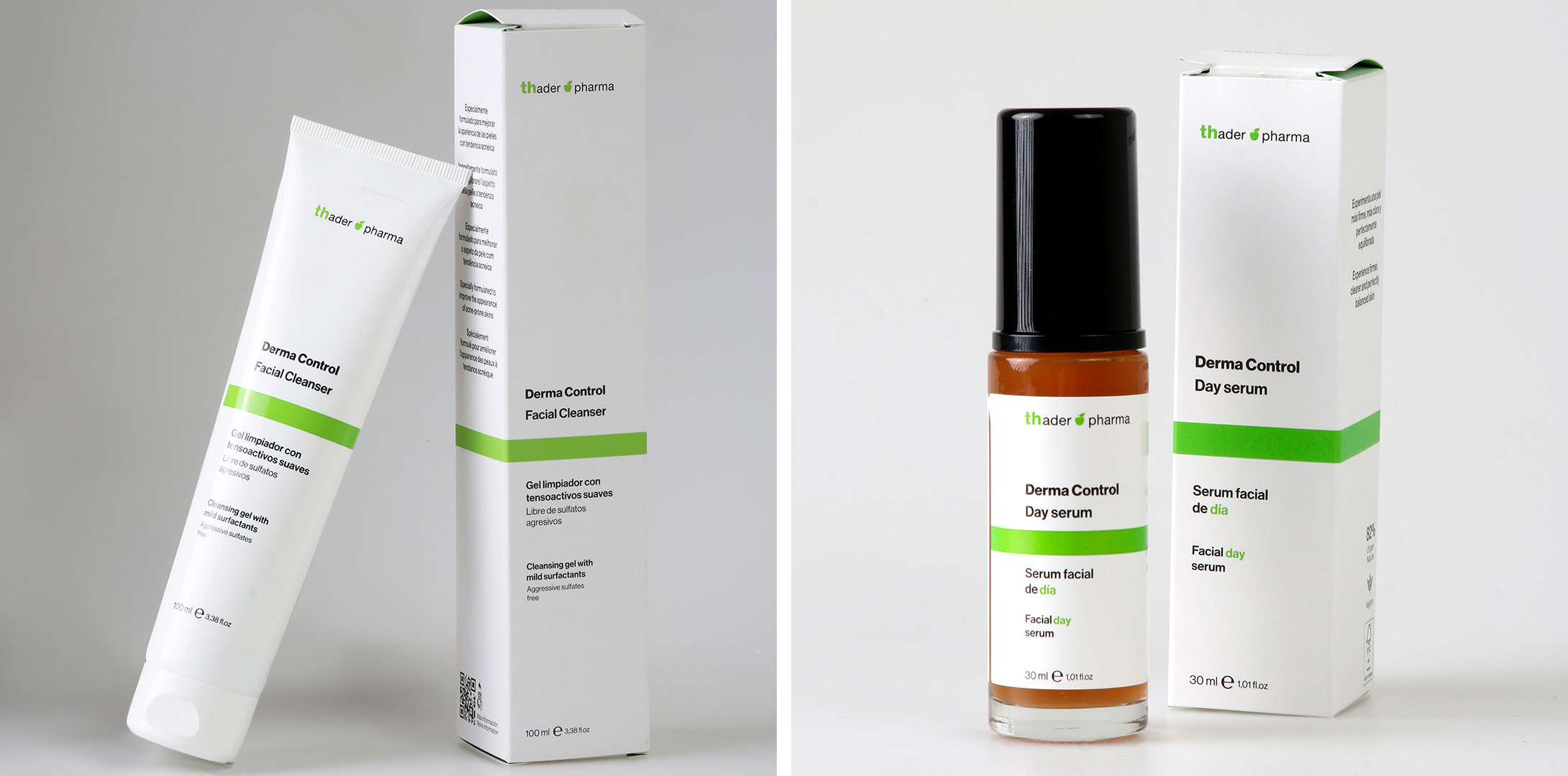 Gel limpiador con serum de dia