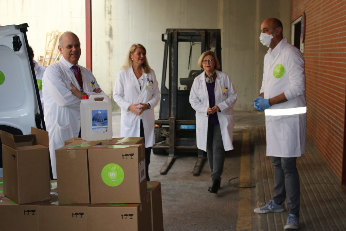 Donación gel hidroalcohólico COVID19