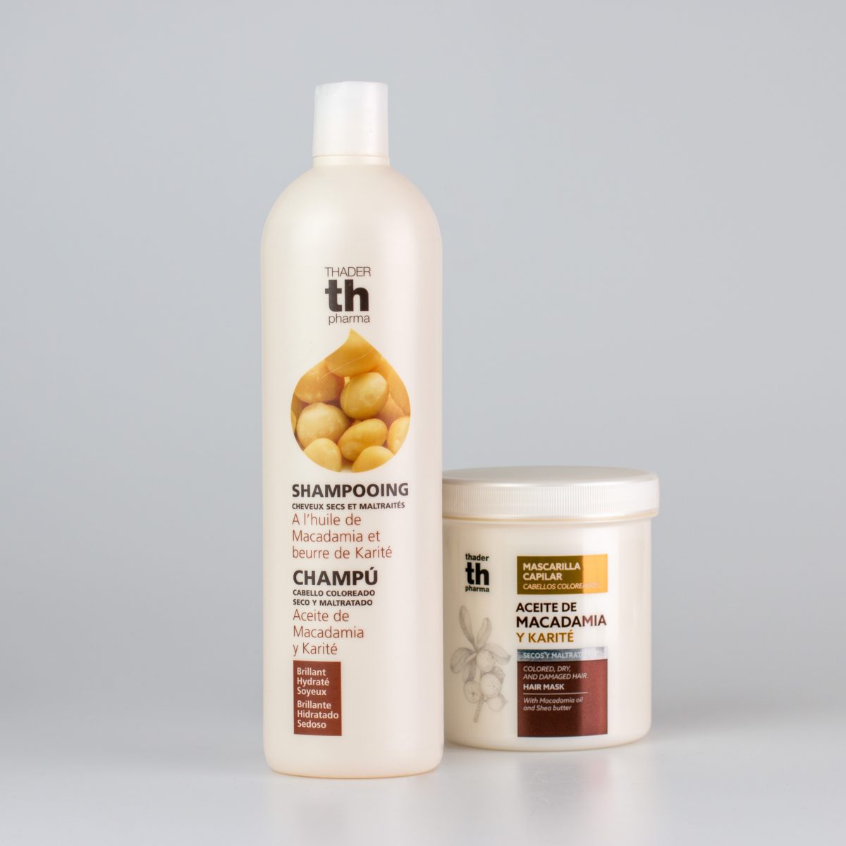 Champú y mascarilla Macamdamia y Kair