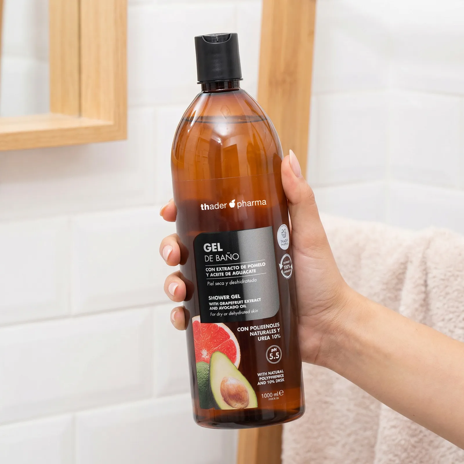 Gel de baño con polifenoles Thader Pharma