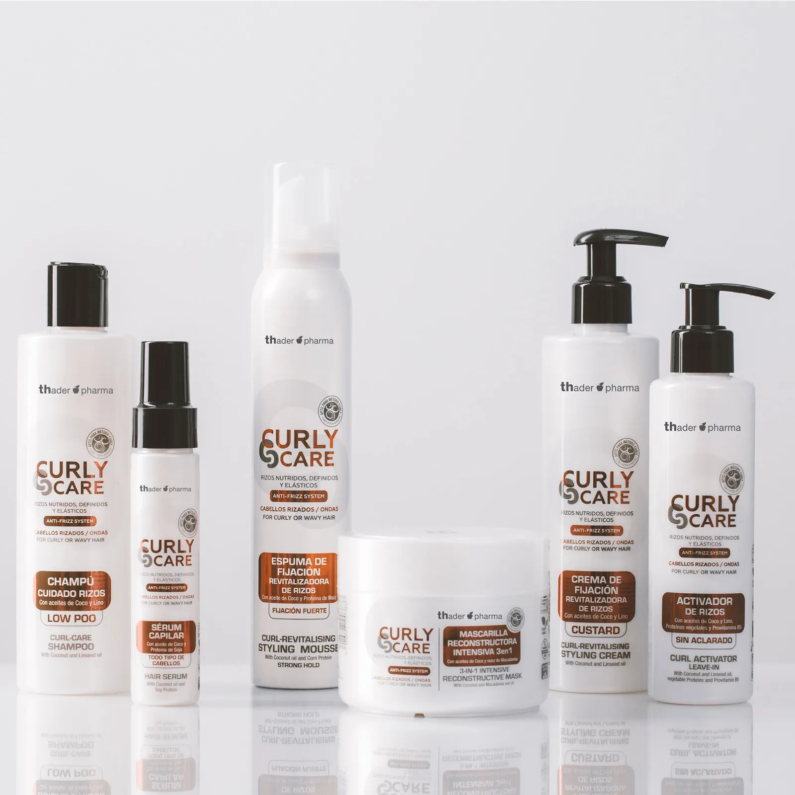Línea de productos para pelo rizado Curly Care de Thader Pharma