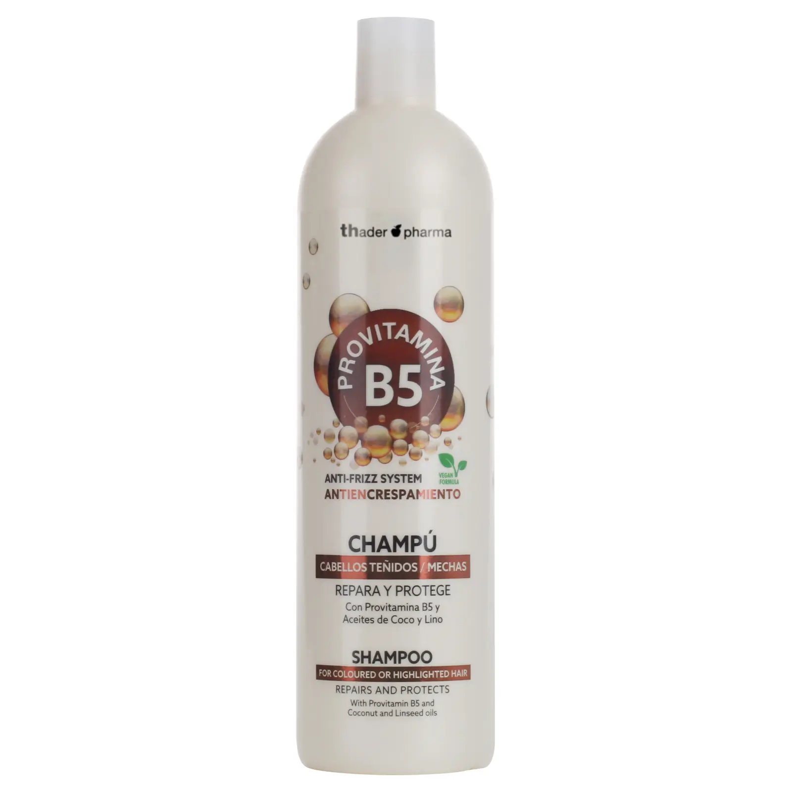 Champú Provitamina B5 para cabellos teñidos de Thader Pharma
