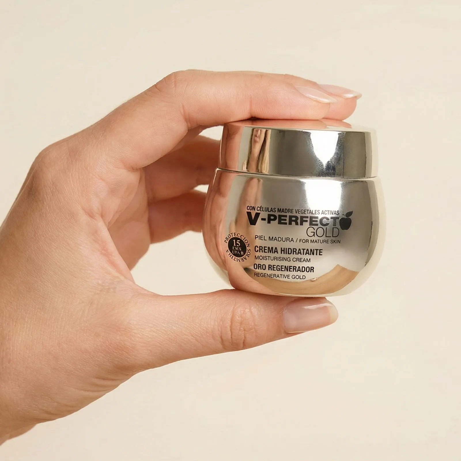 Crema facial para pieles maduras V-Perfect Gold de Thader Pharma