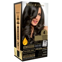 Kit Tinte en casa V-Color | 4 Castaño medio