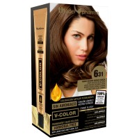 Kit Tinte en casa V-Color | 6.31 Rubio oscuro dorado ceniza