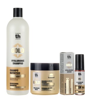 Pack 3 productos Champú + Mascarilla + Sérum Hyaluronic Gold