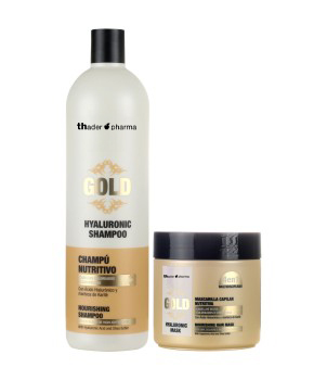 Pack ahorro Hyaluronic Gold: Champú + Mascarilla