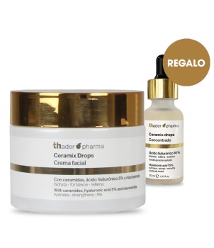 Creme facial + BRINDE: Concentrado de Ácido Hialurónico a 10% Gotas Ceramix