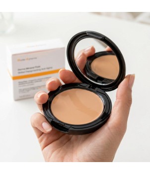Maquillaje compacto mineral protector con color FPS 50+ Derma Mineral Fluid