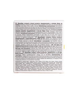 Maquillaje compacto mineral protector con color FPS 50+ Derma Mineral Fluid