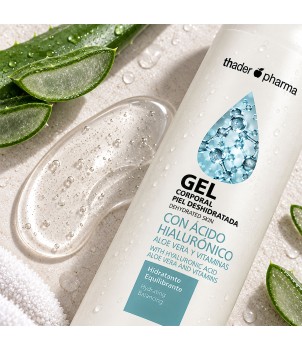 Gel de baño con Ácido Hialurónico, Aloe Vera y Vitamina E