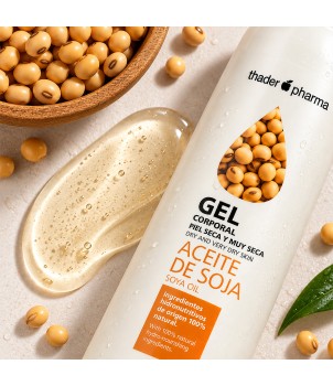 Gel de baño con aceite de Soja