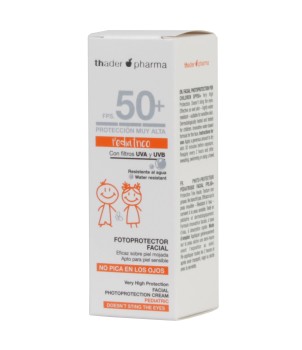 Fotoprotector facial pediátrico en crema