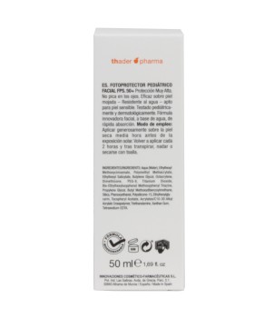 Fotoprotector facial pediátrico en crema