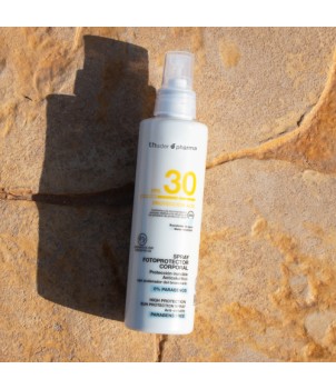 Fotoprotector corporal en spray líquido