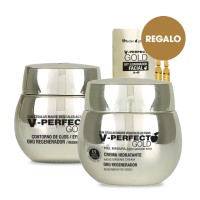 V Perfect Gold crema hidratante + contornos de ojos + REGALO: kit iluminador facial V-Perfect Gold