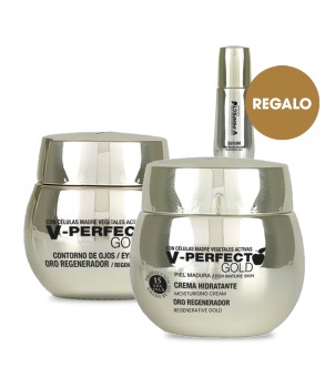 Crème hydratante V Perfect Gold contour des yeux CADEAU : sérum pour le visage V - Perfect Gold Crème hydratante V Perfect Gold contour des yeux CADEAU : sérum pour le visage V - Perfect Gold