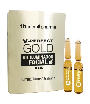 Kit Iluminador Facial V-Perfect Gold