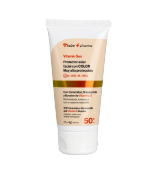 Protetor solar facial com cor 50  Vitamina D Vitamin Sun