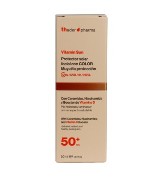 Protetor solar facial com cor 50  Vitamina D Vitamin Sun