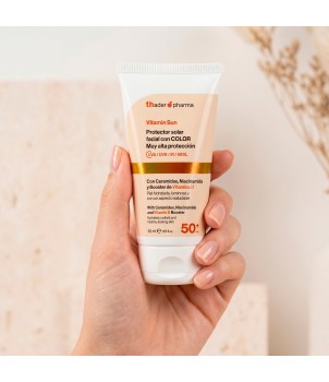 Protetor solar facial com cor 50  Vitamina D Vitamin Sun