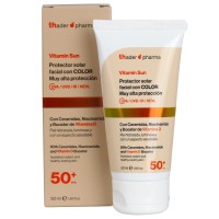 Protector solar facial con color 50+ Vitamina D Vitamin Sun