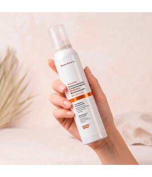 Protetor solar facial e corporal em espuma para crianças, FPS 50  Vitamin Sun