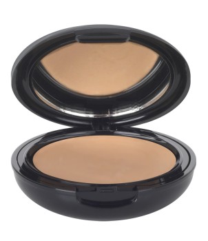 Maquillaje compacto con protección solar