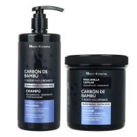 Pack ahorro Carbón de Bambú: Champú + Mascarilla