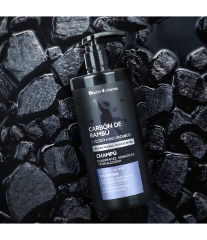 Champú equilibrante con Carbón de Bambú y Ácido Hialurónico