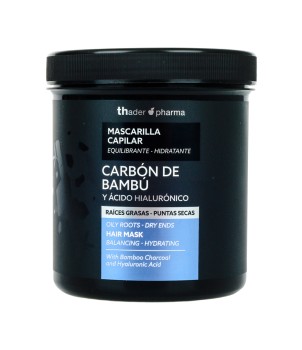 Mascarilla equilibrante con Carbón de Bambú y Ácido Hialurónico
