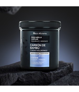 Mascarilla equilibrante con Carbón de Bambú y Ácido Hialurónico