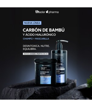 Champú equilibrante con Carbón de Bambú y Ácido Hialurónico