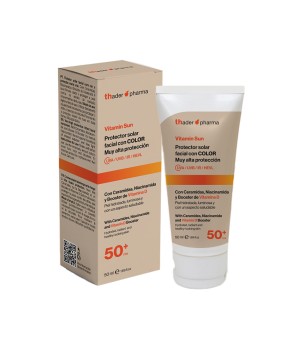 Protetor solar facial com cor 50  vitamina D Vitamin Sun